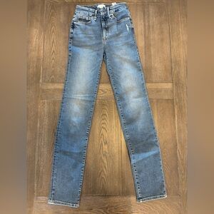 Good American Blue Skinny Jeans with Vintage Wash